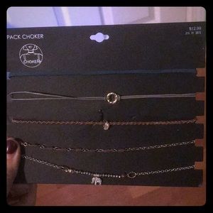 1 Pack of 5 Colorful Chokers!